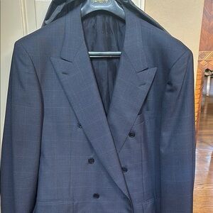 Men's Navy Double-Breasted Blazer